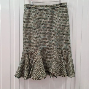 Elevenses by Anthropologie Tweed Skirt Size 10 Trumpet - Picture 1 of 9