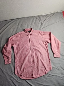 Vintage Ralph Lauren Blake Button Up Dress Shirt Mens Sz Medium Pink Preppy NEW - Picture 1 of 8