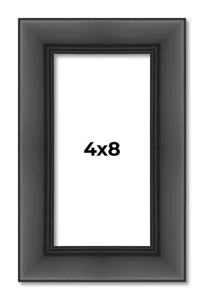 4x8 IN Frame Black Passaggi Solid Wood Picture Frame Width 1.5 Inches | Interior - Picture 1 of 9