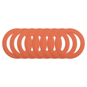 8Pcs Bague Autocollant Magnétique, Bague Adaptateur Magnétique, Orange - Photo 1 sur 8