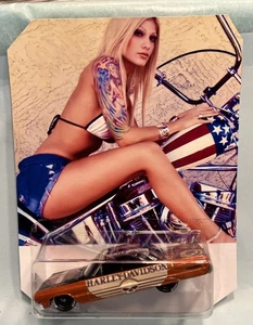 "Custom" Hot Wheels 64 Chevy Chevelle Harley Davidson Real Riders - Picture 1 of 11