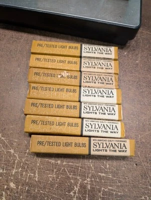 Lote de 7 - Sylvania Tubular T6 1/2-A 25W Bombillas Transparentes E17 Foto 1 de 4