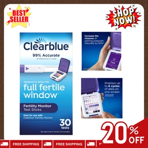BLITZVERKAUF - Clearblue Fertilitätsmonitor Teststäbchen, 30 Stück - Bild 1 von 12