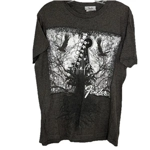 Camisa Fender Vintage Adulto Talla Grande Gris Manga Corta Para Hombre Guitarra Y2K - Imagen 1 de 4