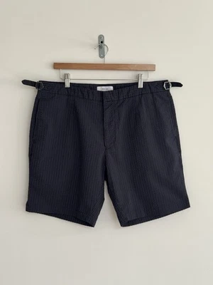 Шорты-чино Reiss «Southwold» текстурированная полоса синие черные XL / 36» - Изображение 1 из 4