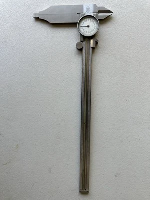 Vintage Helios 11” 27mm Machinist Dial Calipers - Image 1 of 4