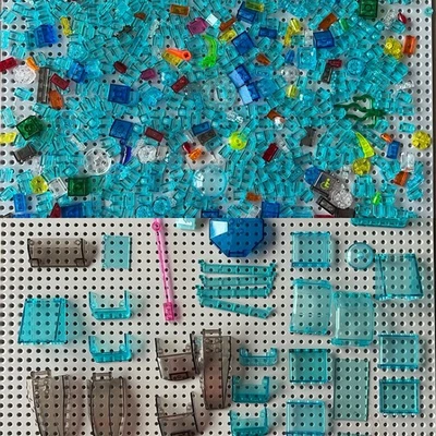 900+ LEGO Translucent Clear Parts Bulk Lot Windscreen Slope Tile Plate Mixed MOC - Image 1 of 4