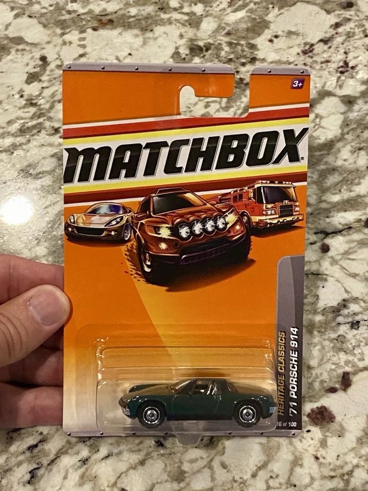 Matchbox Porsche 914 2009 verde con techo negro Foto 1 de 1