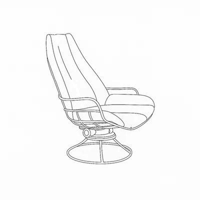 Sunbrella Spectrum Cushions for Homecrest Model #66 Delray Rocker High-Back - Image 1 of 2