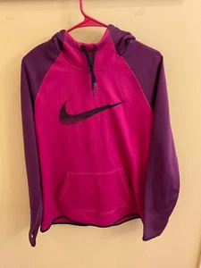 Nike Damen Therma-Fit Pink & Lila Pullover Sweatshirt Hoodie Gr. L - Bild 1 von 3