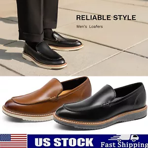 Men's Dress Slip-on Classic Loafers Formal Shoes Stylish Supportive Sole - Picture 1 of 20