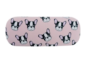NEW Puppy on Pink Design Glasses Case & Eyeglasses Cleaning Cloth - Picture 1 of 2