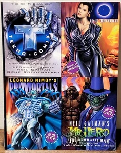 Tarjeta Promocional Tekno Comix 4 7" X 5.25" Panel Mr. Héroe, Primortals, Universo Perdido - Imagen 1 de 6
