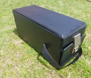 Black Cassette Tape Holder Vintage Travel Carry Bag Storage Case Retro
