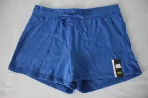 NEW Womens Shorts Size XL Athletic Pockets Drawstring Gym Casual Workout Blue - Picture 1 of 3