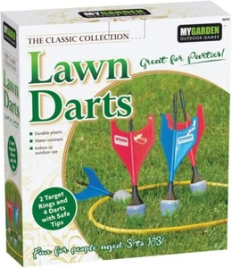 Lawn Darts Game Set Garden Childrens Outdoor Activities Summer Holidays - Picture 1 of 6