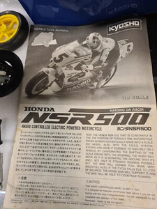HONDA NSR500 RACE CONTROLLED ELECTRIC POWERED MOTORCYCLE KYOSHO SCALE 1/8 - Picture 1 of 4