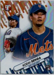 2023 Topps Pristine - Rifrattore Fresh Faces Kodai Senga #FF-2 (RC) Mets - Foto 1 di 2