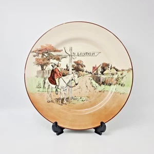 Royal Doulton Sir Roger De Coverley 26 cm to London Cabinet Plate VTG Antique - Picture 1 of 18