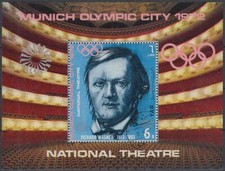 Yemen A.R. 1971 Used Bl.155 Composers Composer Music Music Richard Wagner