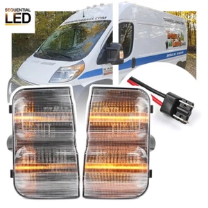 Luz de señal de espejo exterior marcador lateral LED secuencial para 14-22 Ram ProMaster - Imagen 1 de 6