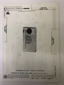 Midland Weather Radio 12-702 1969 reparación/piezas esquemáticas y de circuito - Imagen 1 de 2