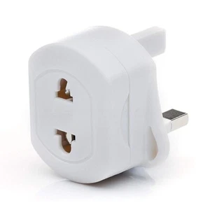 Euro 2 Pin auf UK 3 Pin Stecker AC Universal Adapter Reise Konverter Europa - Bild 1 von 3