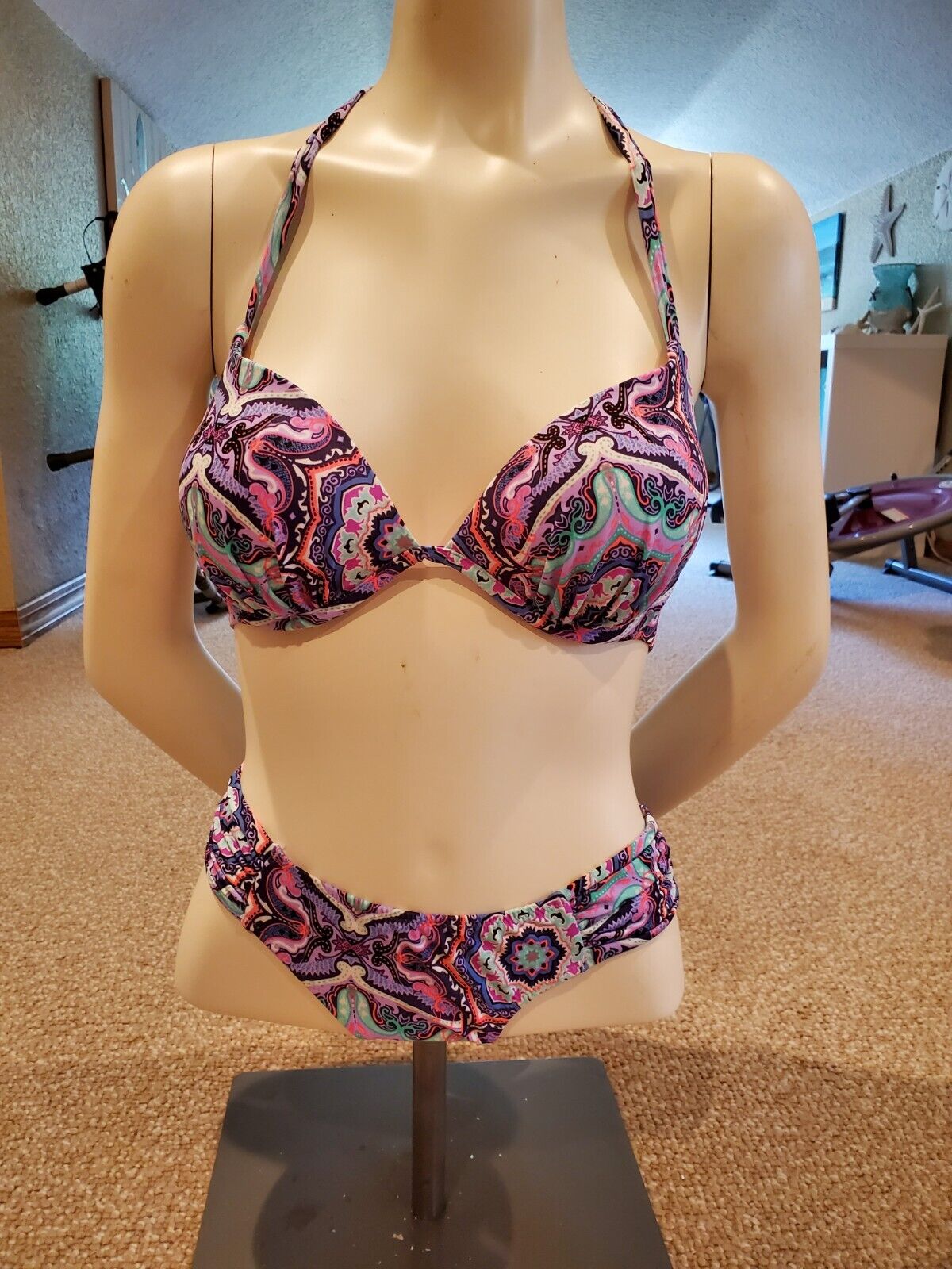 Victoria's Secret Bikini Top Bra 32D Multicolor | eBay