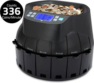 COIN MONEY COUNTER SORTER MACHINE CASH CURRENCY COUNTING GBP AUTOMATIC UK ZZAP - Picture 1 of 9