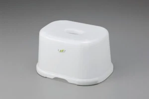 2 Pack Japanese Bath Stool Chair Leaf Series White Made in Japan S-3190x2 - Picture 1 of 6