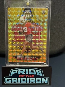 Mosaico Panini 2024 Marvin Harrison Jr. Rookie Yellow Reactive Prizm RC #304 - Imagen 1 de 2