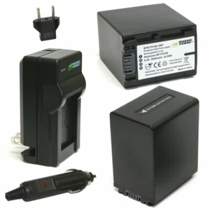 Wasabi Power Battery (2-Pack) and Charger for Sony NP-FV100 - Picture 1 of 5