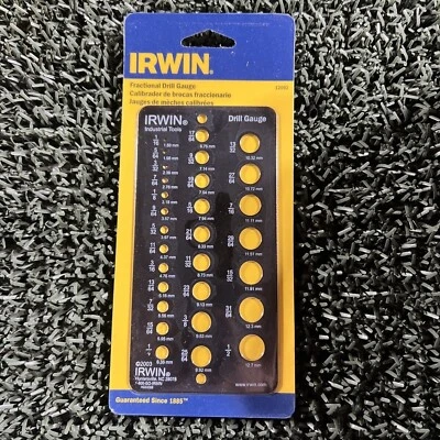 Irwin Hanson 12667 Irw" Hanson Fractional Drill Gauge (#101)