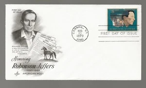 US Scott #1484, First Day Cover 8/13/73 Carmel Single Jeffers - Picture 1 of 1
