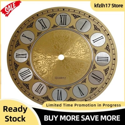 Stylish Aluminium Metal Wall Clock Dial Face With Roman Numeral 180mm Diameter - Image 1 of 4