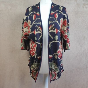 Peruvian Connection Womens Floral Print Open Front Cardigan Size Medium NWTS - Picture 1 of 16