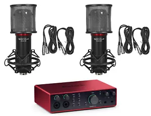 Focusrite SCARLETT 16I16 4G 4th Gen Audio Recording Interface+(2) Studio Mics - Picture 1 of 12