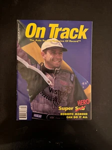 Roberto Moreno Autographed On Track Racing Magazine July 2000 NASCAR - Picture 1 of 1