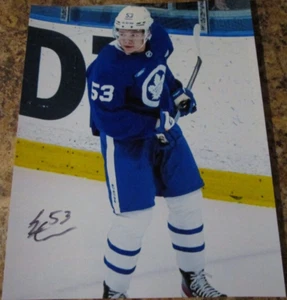 EASTON COWAN SIGNED 8x10 MATTE PHOTO TORONTO MAPLE LEAFS (AA) SMUDGED TTM - Picture 1 of 4