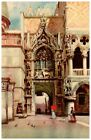 Venice Italy Porta Della Carta Gateway To Ducal Palace Vintage Postcard