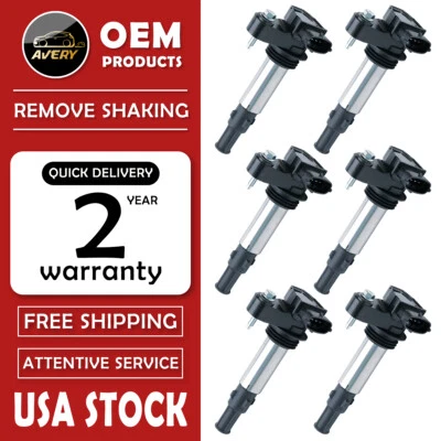 6x Ignition Coil Replacement for Cadillac CTS SRX Allure LaCrosse 2.8 3.6L UF375 - Image 1 of 4