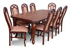 Designer Dining Table Dining Room Group Chair Tables Wood Table + 8x Chairs New