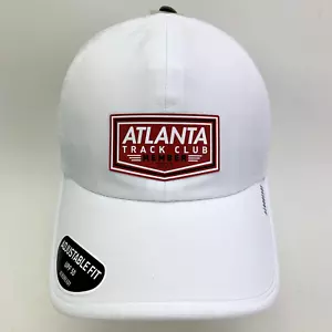 Atlanta Track Club Member Adidas Aeroready Adjustable Fit Cap Hat White UPF 50 - Picture 1 of 20