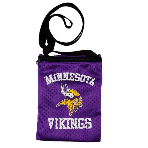 Minnesota Vikings 6.25" x "8.5 Adult NFL Game Day Pouch Bag Purse Team Color Cover