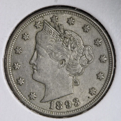 1893 Liberty V Nickel CHOICE UNC *UNCIRCULATED* MS E138 OLM Cover