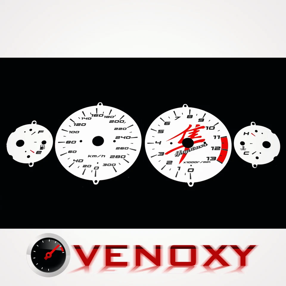 Suzuki GSX 1300 R Hayabusa 01-07 Fond de Compteur BLANC - Image 1 of 1