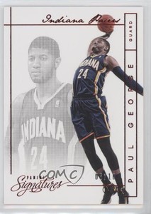 2013-14 Panini Signatures Red /10 Paul George #81