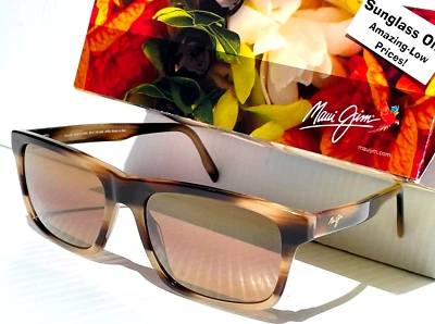 Maui Jim WAIPIO VALLEY Tortoise POLARIZED Bronze GLASS lens Sunglass H812-26A - Image 1 of 4