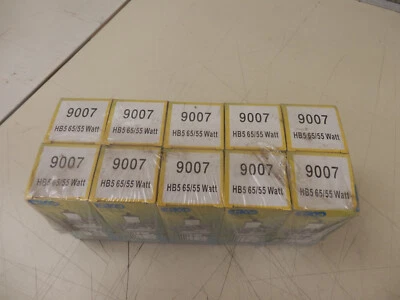 Lot of 10 Eiko 9007 Replacement Halogen Headlight Bulbs 12.8V HB5 65/55W - Image 1 of 4