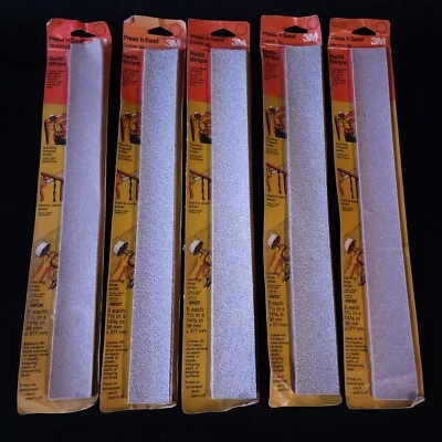 Vintage 3M Press N Sand Coarse-40 Medium-80 Refill Strips Sanding Cut Sheets Lot - Image 1 of 4